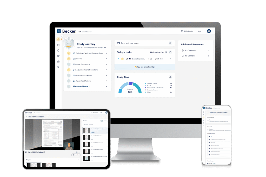 Becker EA dashboard