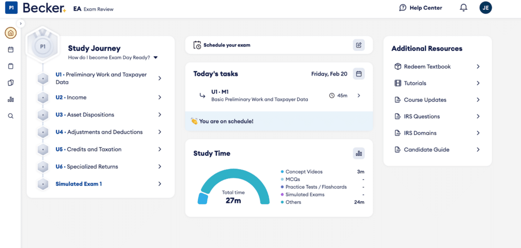 Becker EA study journey